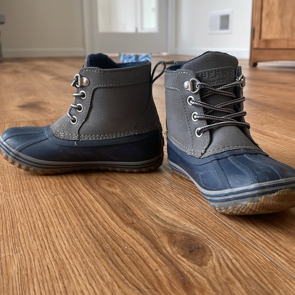 Sperry Little Kids Bowline Leather Boot - Picture 3 of 6